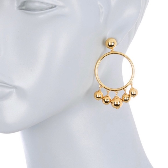 Kate Spade Bauble Gold Hoop Earrings BNWT - Picture 9 of 9
